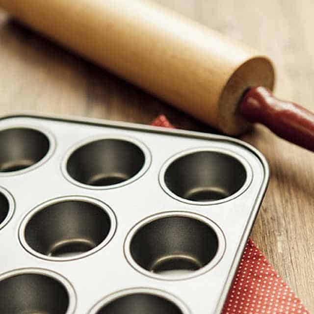 Rolling pin and muffin pan
