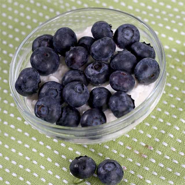 COTTAGE CHEESE AND BLUEBERRIES