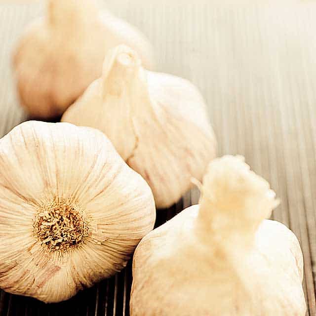Four heads of garlic