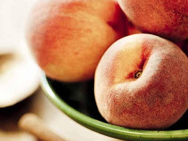 Bowl full of peaches
