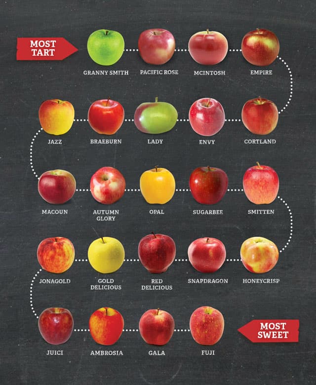 Types Of Apples Chart