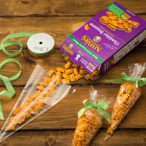bunny crackers filled into baggies