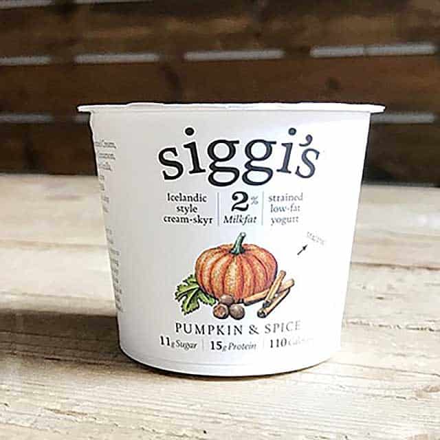Siggi's yougyrt pumpkin and spice