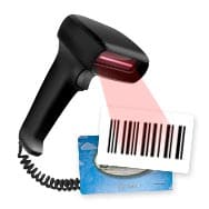 Barcode Scanner Reading A Gift Card