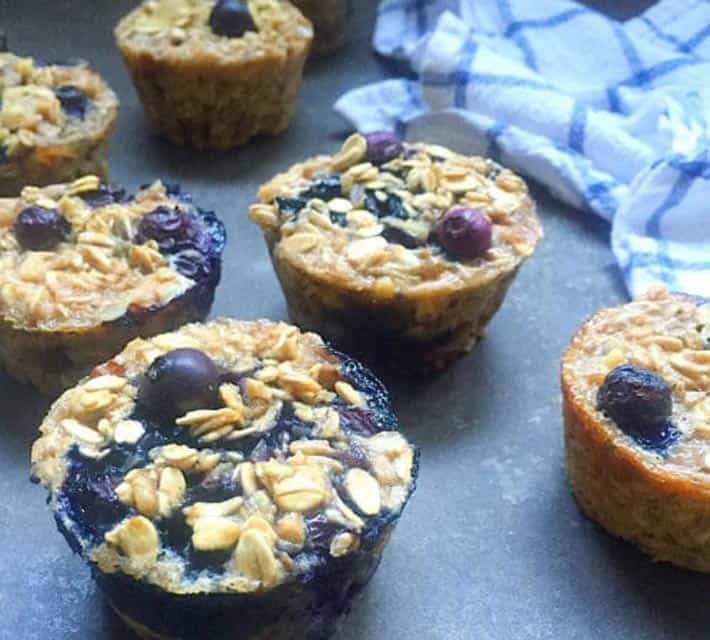 Blueberry Pecan Oatmeal Cups