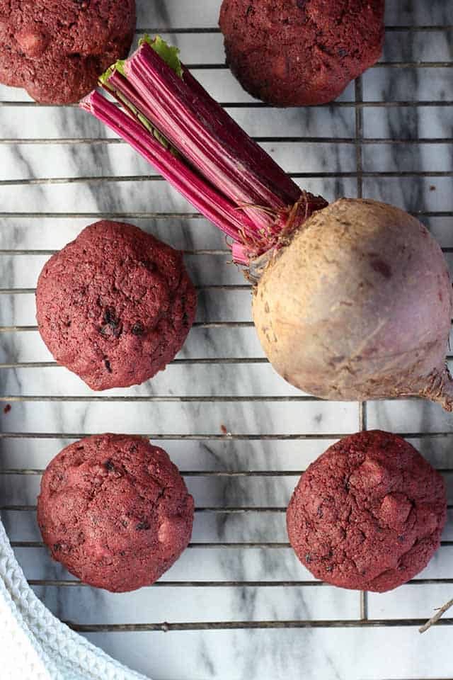 chocolate chip beet cookies