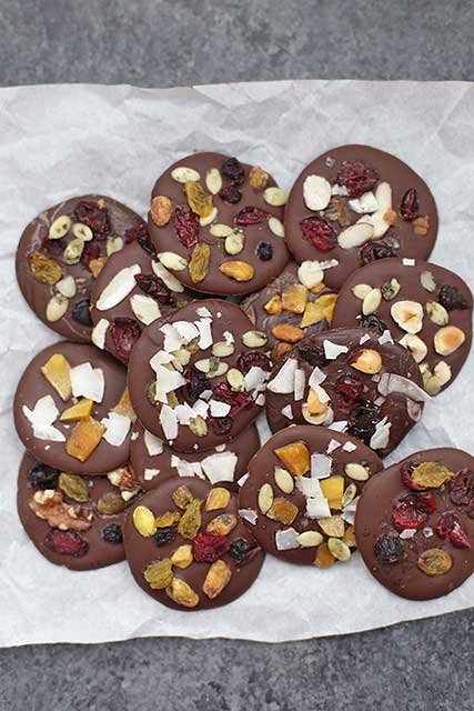 Chocolate Trail Mix Clusters