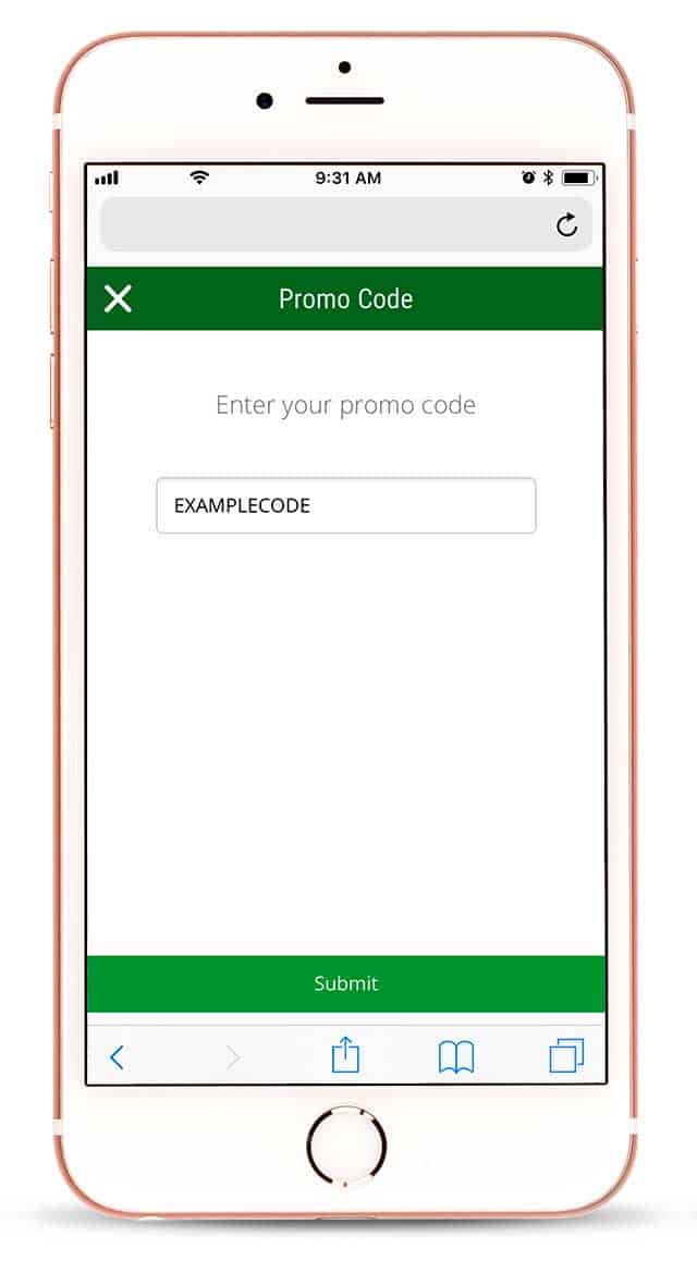 iPhone on promo codes 