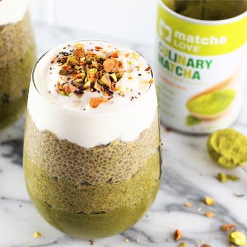 Matcha Ombre Pudding