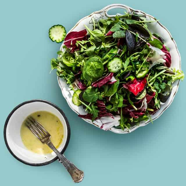 Salad made with MCT Oil Dressing
