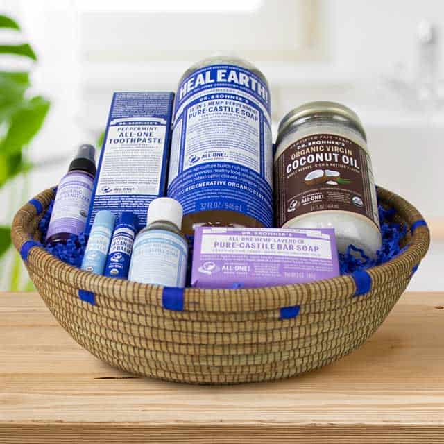 Gift bundle of Dr. Bronner's items 