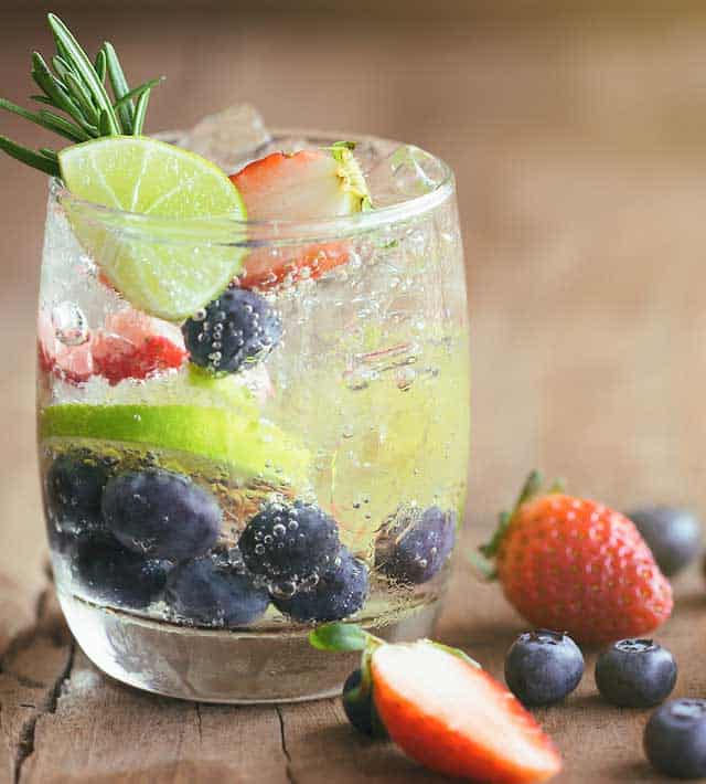 Colorful Fruit Spritzer
