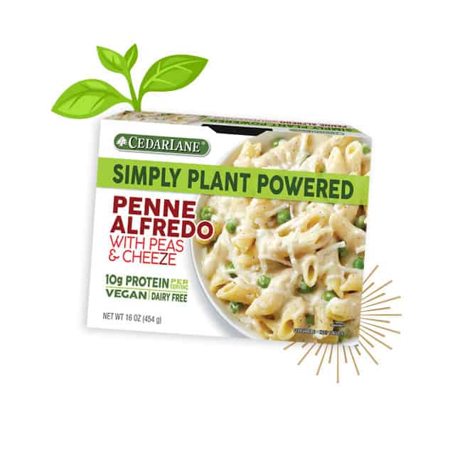 Cedarlane penne alfredo with peas and cheeze
