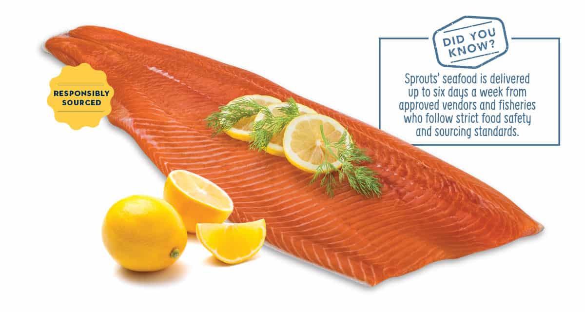 Sockeye salmon with lemon feature