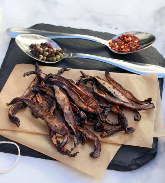 Teriyaki Portobello Mushroom Jerky