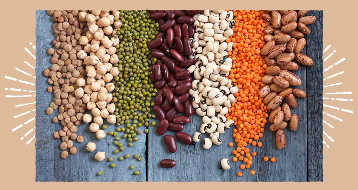 Variety of bulk beans