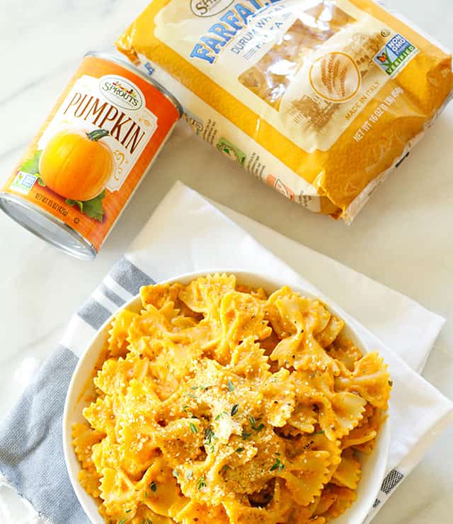 Creamy Herbed Pumpkin Pasta Creamy Herbed Pumpkin Pasta