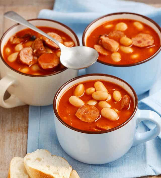 Tomato Soup with Beans and Sausage Tomato Soup with Beans and Sausage