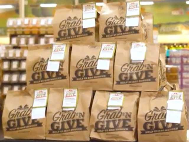 Grab-n-Give bags at Sprouts