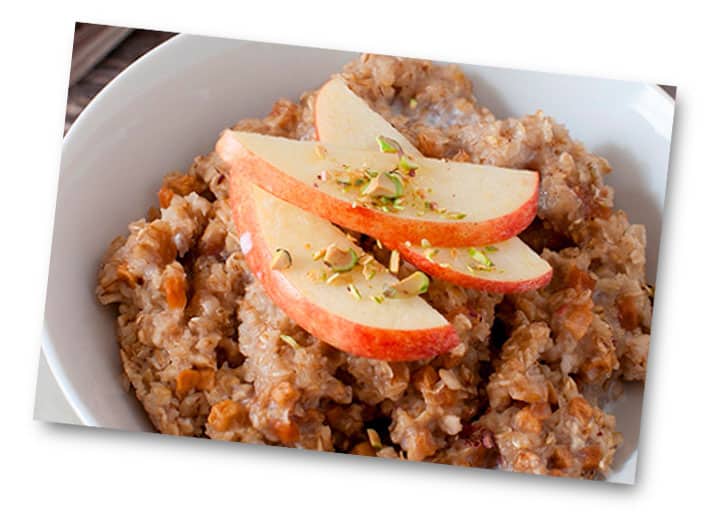 Oatmeal for Heart Health with Apples