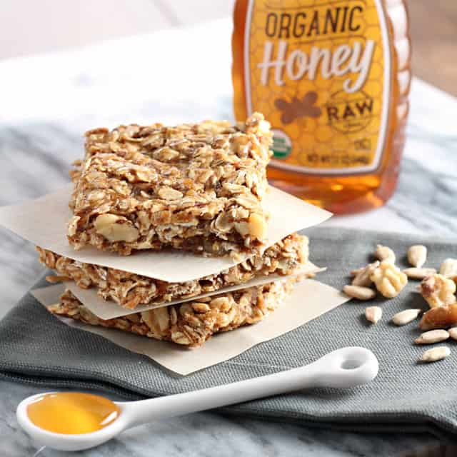Honey Oat Granola Bars