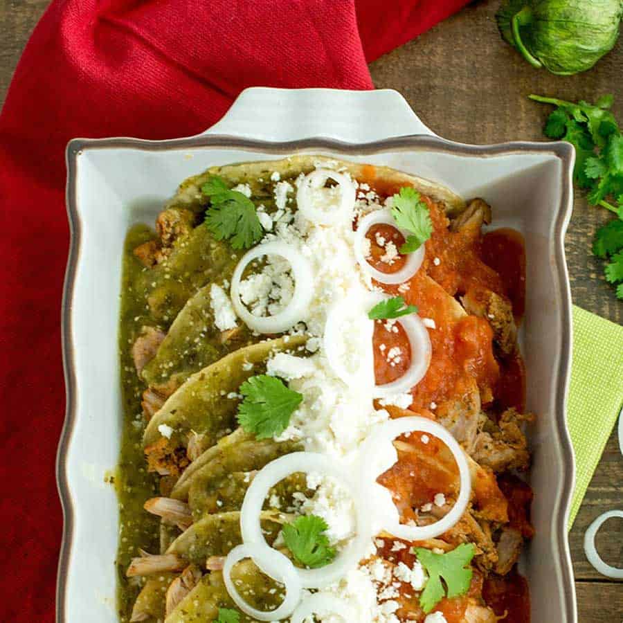 Tricolor Enchiladas