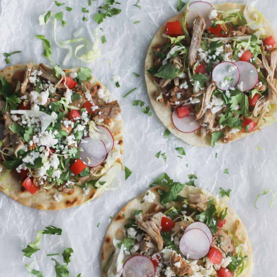 Chicken tostadas