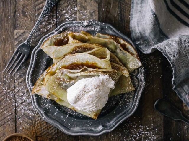 Pumpkin Butter Crepes