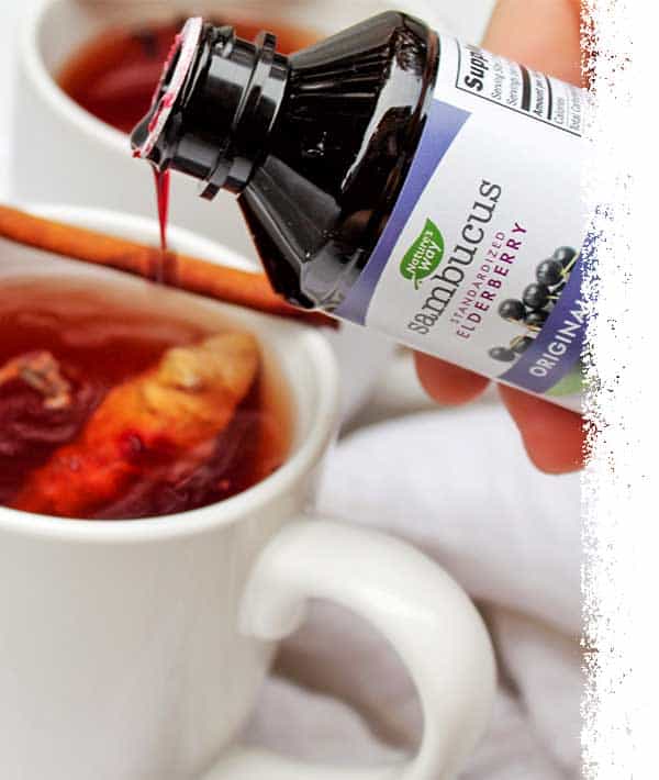 Spiced Ginger & Elderberry Tea