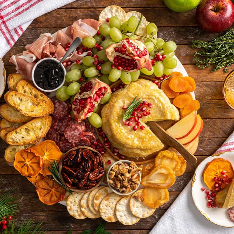 Baked Brie charcuterie board