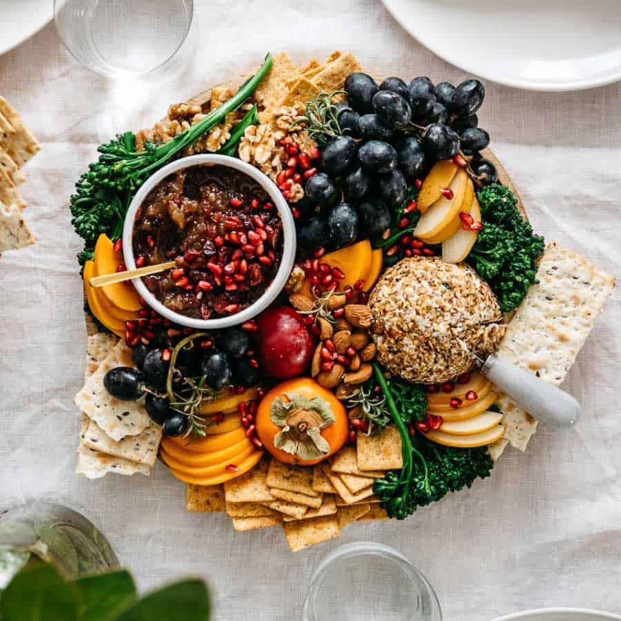 Vegan Cheese Plate with Snacks