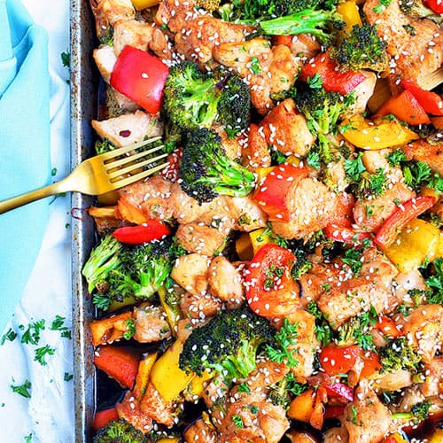 Organic Sheet Pan Teriyaki Chicken