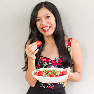 Toni Okamoto, founder of Plant-Based on a Budget