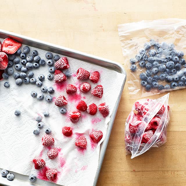 Frozen Fruit in Bag