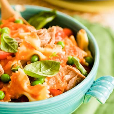 Peas and Tuna Pasta