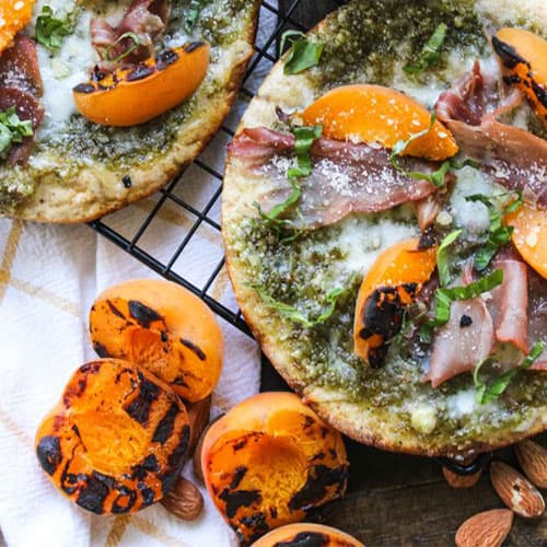 Grilled Apricot Flatbread