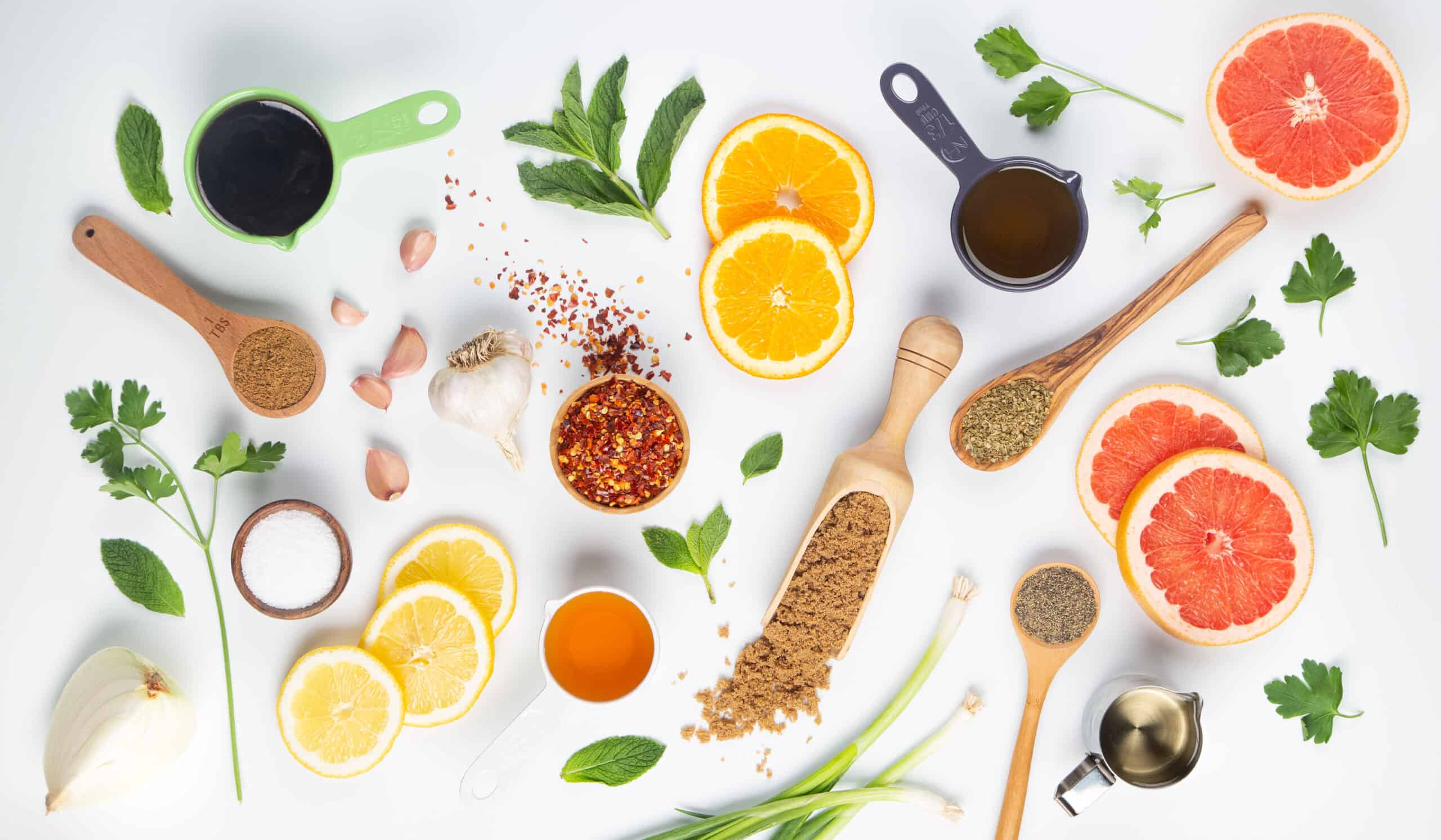Spices, fruit and herbs