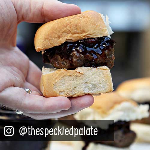 Beef Sliders with Bacon Cherry Compote