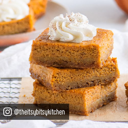 Gluten-free pumpkin pie bars