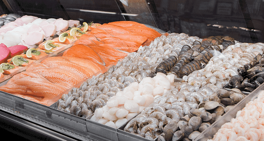 Seafood Case In-store