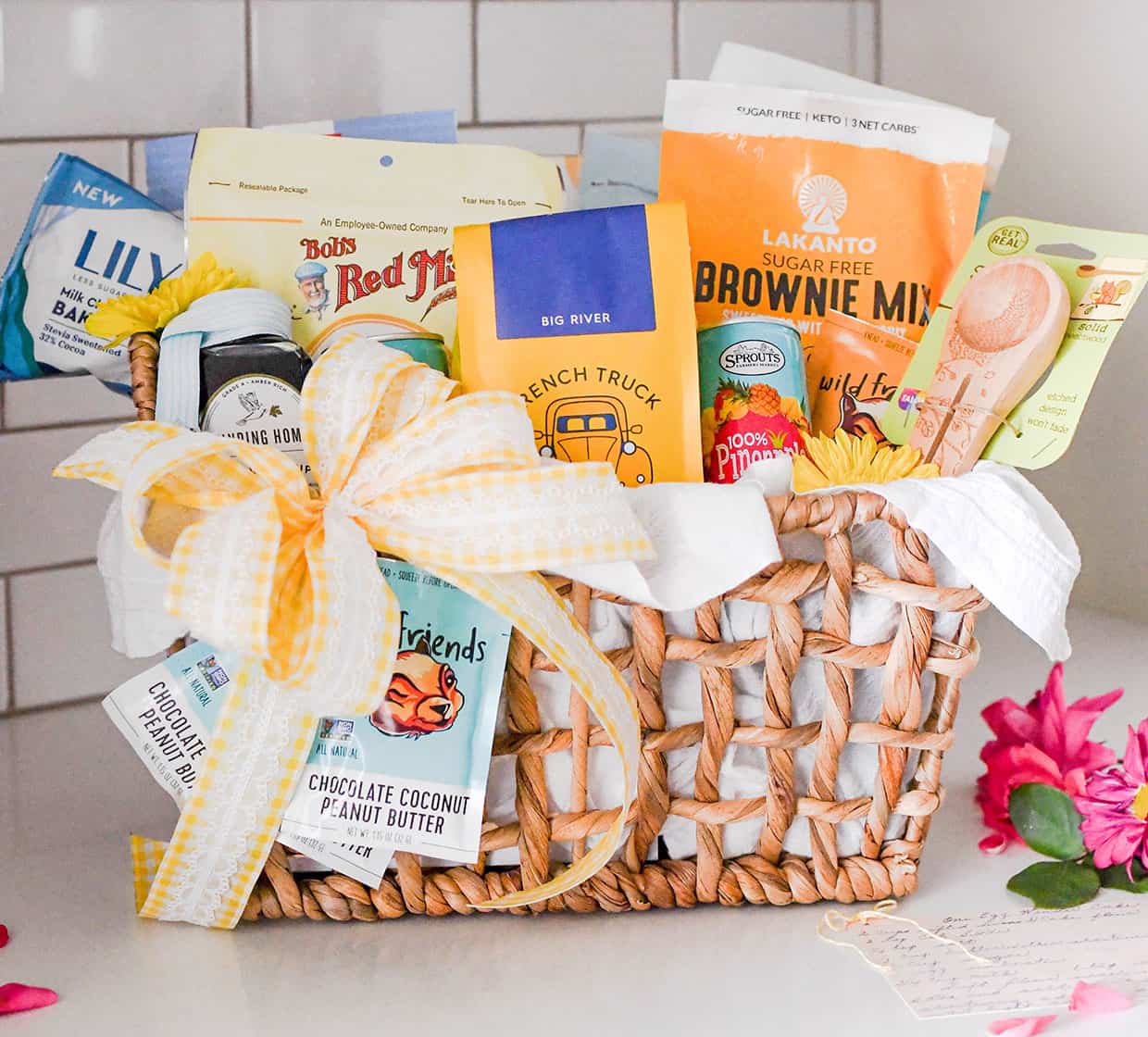 Baking Basket  Mother's day gift baskets, Diy gift baskets, Gift baskets