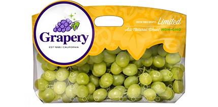 Organic Seedless Thompson Green Grapes, 1 lb