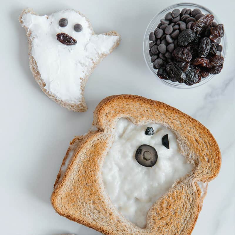 Vegan ghost toast