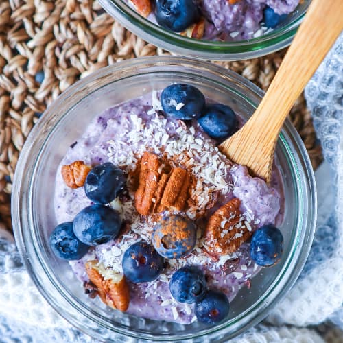 Coconut Blueberry Chia Seed Pudding
