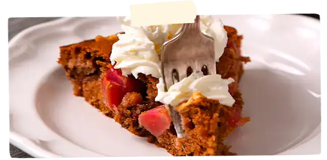 Walnut apple cake