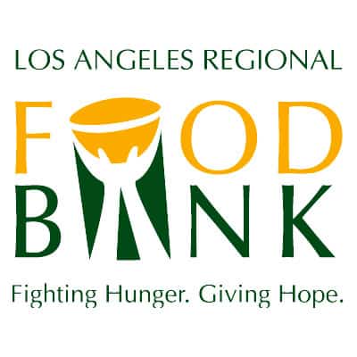 Los Angeles regional food bank. Fighting hunger. Giving hope. Logo