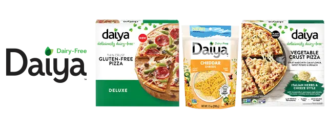 Daiya logo next to product