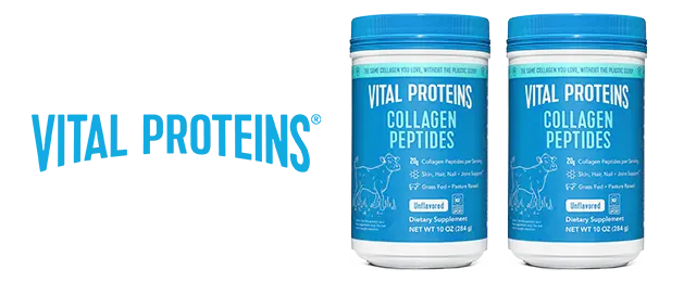 Vital Proteins logo next to product