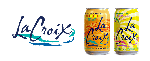 LaCroix logo next to products