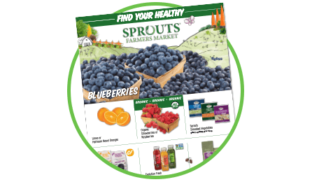 Front page of the Sprouts weekly ad